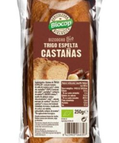 BIZCOCHO TRIGO ESPELTA Y CASTAÑAS BIO 250GR