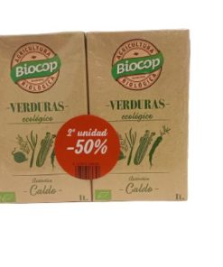 CALDO VERDURAS AUTENTICO DUOPACK PROMO BIOCOP 2 L