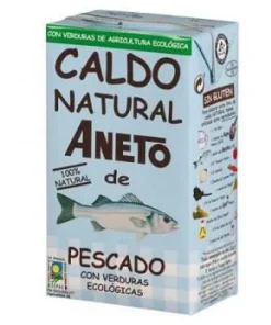 Caldo Natural de Pescado con Verduras Ecológicas Aneto, 1 L