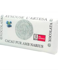 Alternative view of Chocolate, cacao 100% con arándanos,100g. Aynouse
