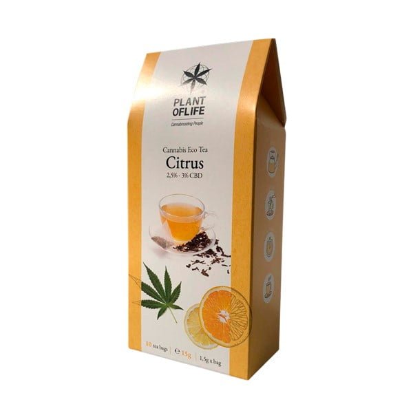 Plant of Life %-3% CBD Infusion Tea Cítricos (20g) - Imagen 2