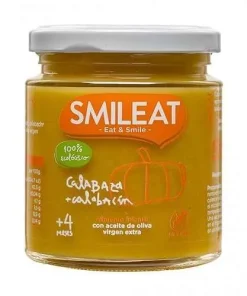 Potito Calabaza y Calabacín Bio Smileat, 230 gr