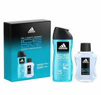 Set de Perfume Hombre Adidas EDT Ice Dive 2 Piezas