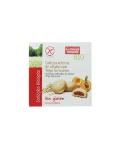 Alternative view of Galletas de trigo sarraceno rellenas de crema de albaricoque, sin gluten, 200gr. Germinal.