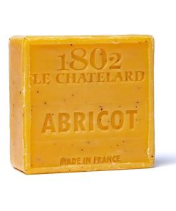 Jabón natural de marsella cuadrado al albaricoque exfoliante 100gr
