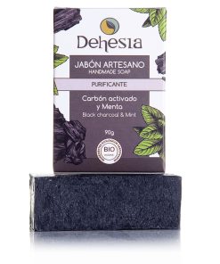 Alternative view of Jabón Artesano Purificante con Carbón activado y Menta, 90g. Dehesia