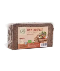Alternative view of Pan Alemán Tres Cereales Bio Sol Natural, 500 gr