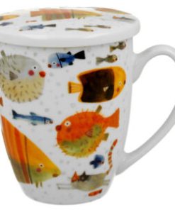 Alternative view of Taza FISH para infusión. Porcelana con filtro y tapa. 0,35l.