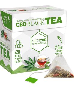 MediCBD Té Negro de Cannabis 7,5 mg CBD (10 packs/expositor)